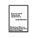 Poster - King & Mcgaw Ik Heb Nooit Gelezen - Andy Warhol 70 X 100 Cm thumbnail 8