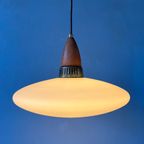 Melkglas Hanglamp - Philips Style Light Armatuur - Louis Kalff - Opaline Glass Lamp thumbnail 6