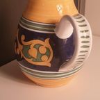 Schitterende Aardewerk Keramiek Deruta Kan Geel Met Blauw thumbnail 7