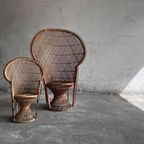 Vintage Emmanuelle Armchairs In Natural Rotan thumbnail 4