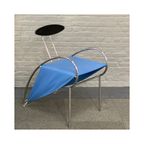 Blauwe Velox Armstoel Van Massimo Iosa Ghini Voor Moroso - Italië Midden Jaren 80 thumbnail 9
