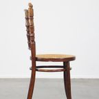 Charmante, Zeer Elegante Vintage Thonet Design Eetkamer/ Bistro Stoel thumbnail 4