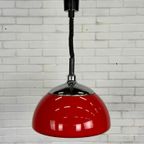 Rode Space Age Hanglamp Van Cosack Leuchten thumbnail 2