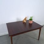 Palissander Fineer Uitschuifbare Eettafel Vintage thumbnail 7