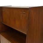 Vintage Secretaire Wandkast Werkplek Jaren 60 Teak Fineer thumbnail 4