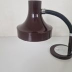 Grote Vintage Donker Paarse Space Ace Bureau Lamp. thumbnail 3