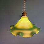 Vintage Hanglamp In Groene Opaline, Jaren 60-70 thumbnail 9