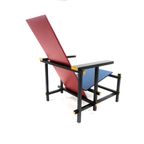 Professionele Retro Replica ‘Rietveldstoel’ Red And Blue Fauteuil Van Gerrit Rietveld thumbnail 4