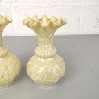 Duo Antieke Beige Opaline Vazen thumbnail 4