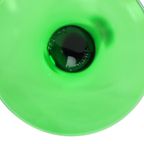 Set Van 6 Vintage Luminarc Elzas Wijnglazen Smalle Groene Voet thumbnail 4