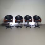 4 X '80S Italian Barber Chair, Height Adjustable thumbnail 2