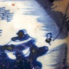 Qing Dynasty Porcelain Celadon Plate * 18Th Century Antique * Chinese * Blue Mountains * 23Cm thumbnail 8