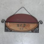 Art Deco Spiegel In Stalen Frame thumbnail 6