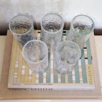 5X Cracked Glass Longdrinkglazen thumbnail 4
