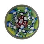 Handmade - Millefiori - Presse Papier / Paperweight- Floral Decor - Marked At Bottom thumbnail 4