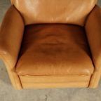 Vintage Leren Fauteuil Met Hocker – Hans Kaufeld – Jaren 70 thumbnail 14
