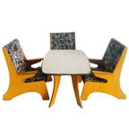 Miniatuur Meubels Mid-century Deens Design Fauteuils En Tafel 1960’s thumbnail 2