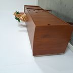 Teak Fineer Dressoir Met Lades Uit Zweden thumbnail 14