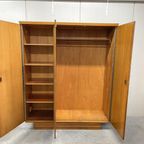 Strakke Midcentury Vintage Kledingkast Garderobekast thumbnail 11