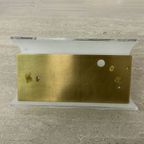 Vintage Lucite And Brass Wall Lamp ,1970S thumbnail 11