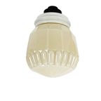 Art Deco Thabur Plafondlampen Beige Opaline Glas, Den Haag Jaren '20/'30 thumbnail 4