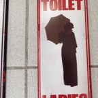 Toilet "Gents - Ladies" Metalen Platen. thumbnail 6