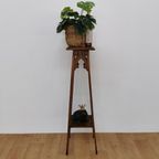 Vintage Bijzettafeltje Plantentafeltje Tafeltje Tafel Pied De Stalle 802 thumbnail 9