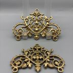 Set Antiek Koperen Ornamenten 2 Stuks thumbnail 2
