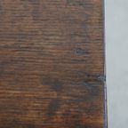 Charmante En Veelzijdige Gesigneerde Antieke Engelse Eikenhouten Joint Stool/ Kruk/ Bijzettafel thumbnail 11