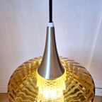 Vintage Okergele Glazen Lamp thumbnail 6