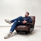 Ligne Roset Marsala - Fauteuil En Ottman - Bruin Leder thumbnail 19