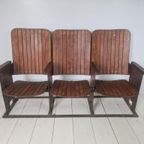 Jaren 30 Art Deco Cinema Bioscoop Stoelen Bankje thumbnail 3