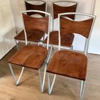 Set Van 4 Vintage Design Stoelen thumbnail 6