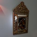 Antieke Koperen Kussenspiegel Uit Frankrijk thumbnail 6