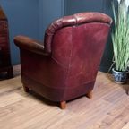 Vintage Topper, Schapenleren Clubfauteuil thumbnail 6