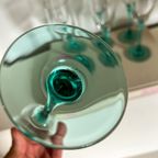 7x Luminarc France Champagne Glaze Aqua Groen thumbnail 2