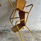 Italian Mid Century Wooven Iron Garden Chair thumbnail 15