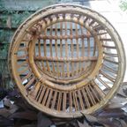 Vintage Fifties Bonacina Rotan Fauteuil/Pauwenstoel thumbnail 3