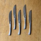 Vintage 70S Modernist Steel Cutlery Set thumbnail 2