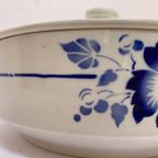 Prachtige Frans Aardewerk Schaal Blauw WIT Decor - Reliving thumbnail 2