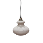 Vintage Hanglamp Met Glazen Opaline Kap thumbnail 2