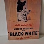 Vintage Blikken Plaat Black & White Scotch Reclameplaat thumbnail 2