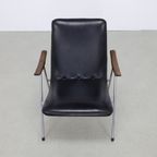 Lounge Chair In Leatherette And Metal, 1960S thumbnail 7