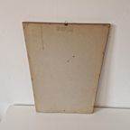 Vintage Borduur Werk Achter Glas Schilderij Jaren 70 thumbnail 5