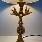 Pierre Casenove Verguld Bronzen Tafellamp , Jaren 90 thumbnail 8