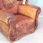 Antieke Stoere Leren Fauteuil thumbnail 11