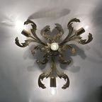 Brass Wall / Ceiling Lamp By C. S. Arte Italy , 1970S thumbnail 3