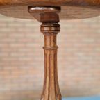 Antieke Wijntafel Plantentafel Ronde Bijzettafel thumbnail 14