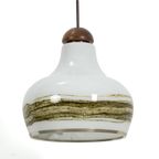 Grote Glazen Hanglamp Met Houten Detail 70717 thumbnail 2