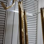 Goudkleurige Vintage Staande Kapstok In Hollywood Regency Stijl - Messing En Plexiglas thumbnail 6